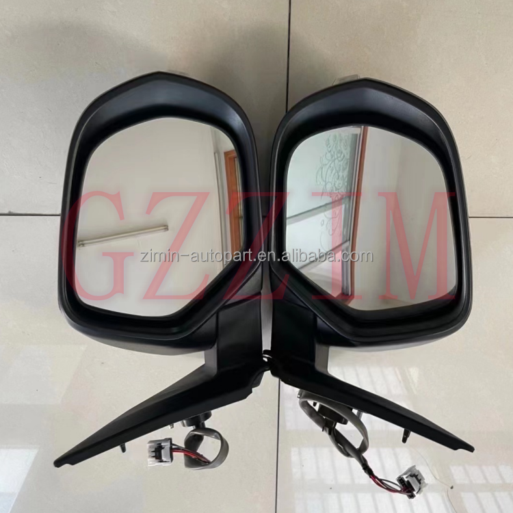 ABS Plastic Car Classic Chrome Black LED Side Mirrors For L200 2019
