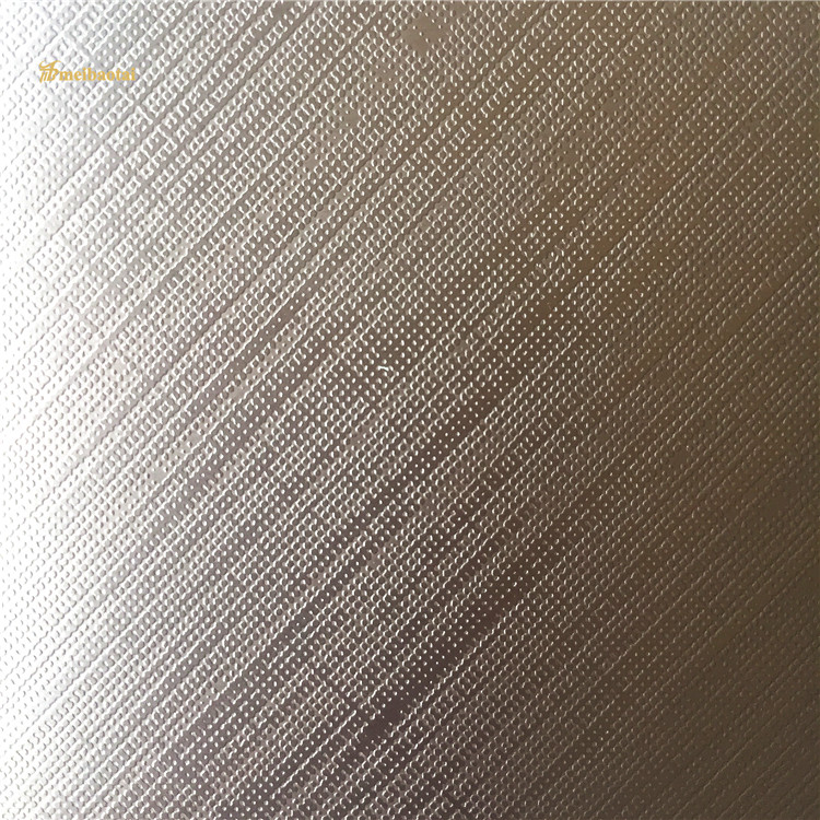 Purple Anti Finger Print Etched Stainless Steel Sheet Flat Shape