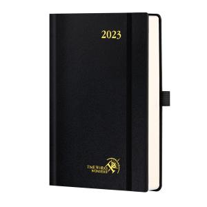 China Multicolor Cover Hardcover Planner 2023 Black Daily Weekly Schedule Yearly Calendar wholesale