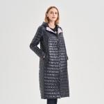 FODARLLOY Wholesale Ladies Warm Hooded Cotton-padded Clothes Women Slim Long