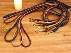 China 5ft Length Rolled Leather Dog Leash Lead For Small Large Dogs wholesale