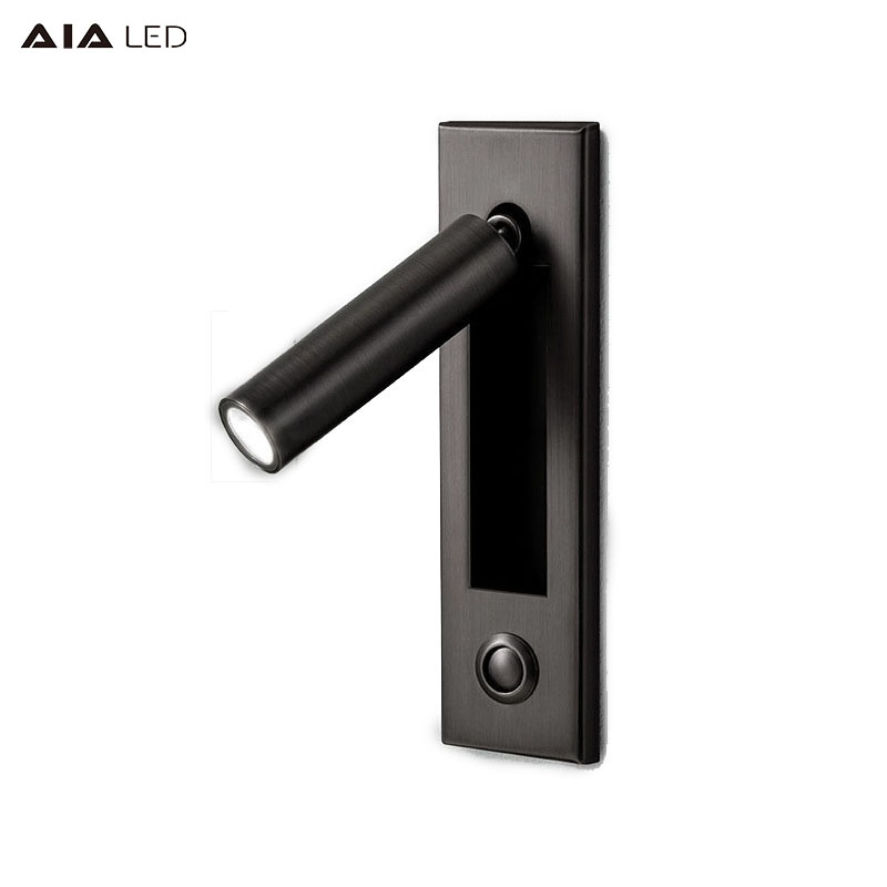 Contemporary adjustable flexible reading lamp hotel headboard wall light led reading wall light