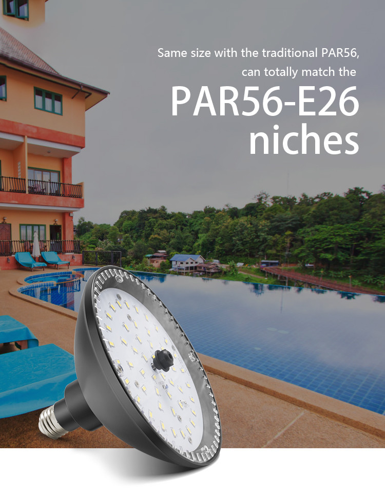 Aluminum Inflatable LED Swimming Pool Lighting Cold White 6000K IP68 PAR56