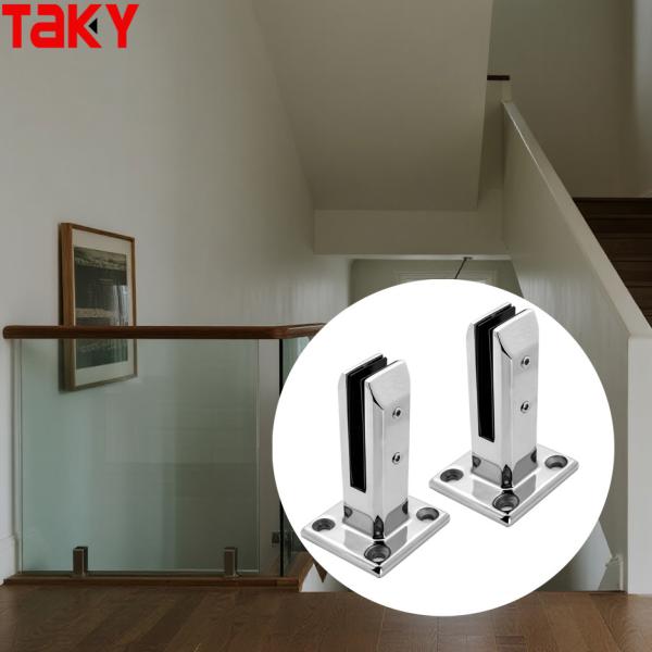 316 Pool Glass Fence Clamp Spigot for Frameless Glass Balustrade Railing Post Home Garden Stairs Balustrade Railing Balcony