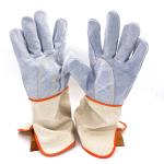 Glass Fibre Welder Leather Heat Resistant Safety Gloves Anti Slip 212F 100C