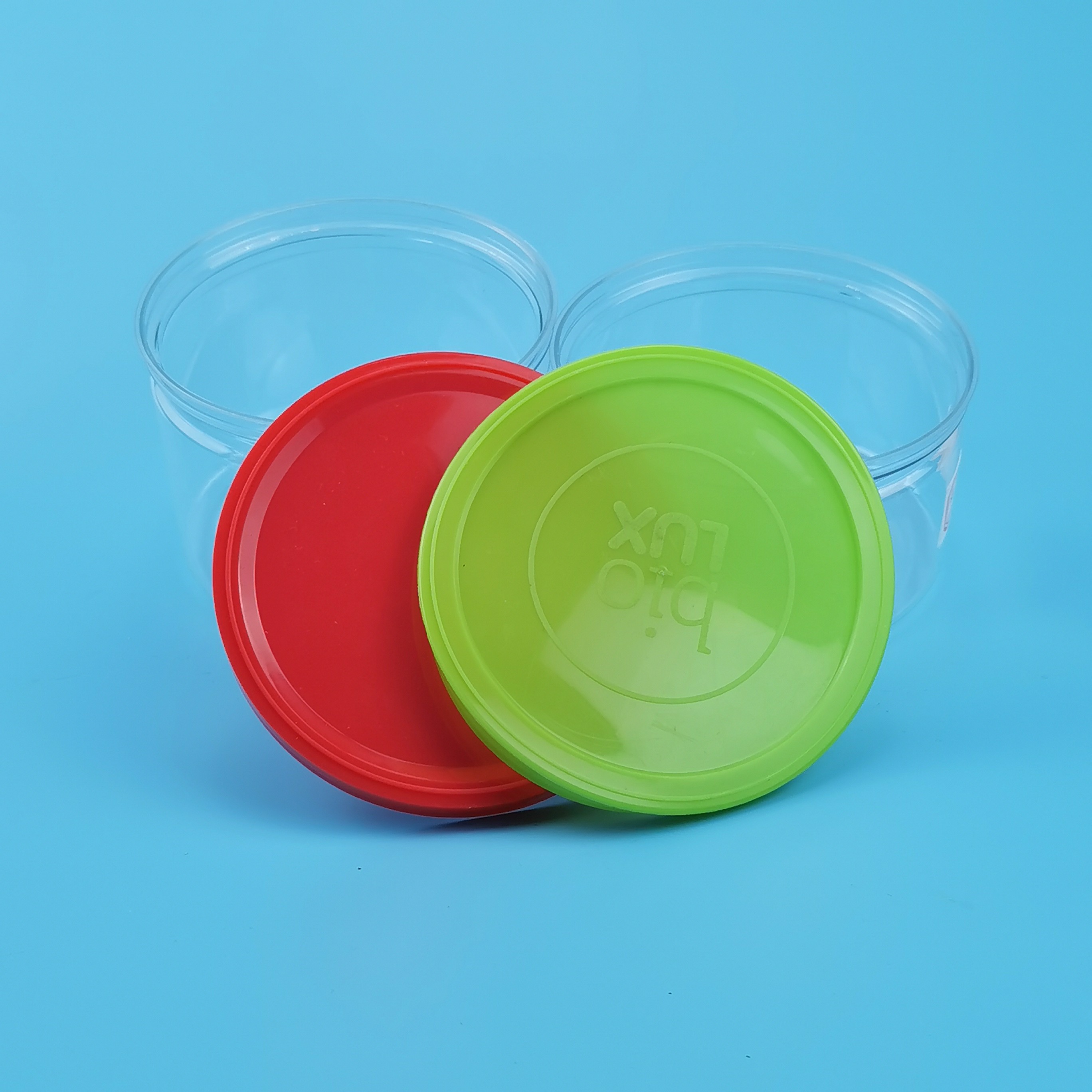 Reusable 99mm Embossed Logo Plastic Tin Lid Covers