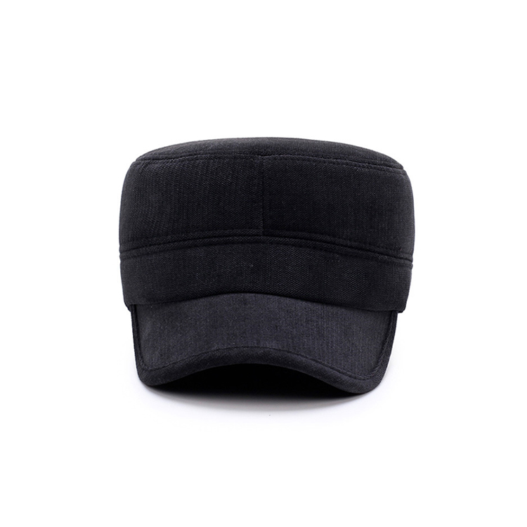 Casquette Cap Winter flat hat Keep warm winter Old man middle aged Men's hat