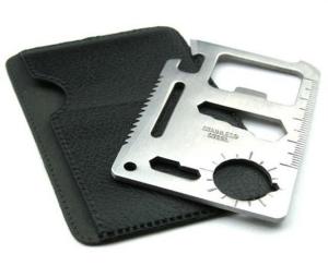 China 11-Function Stainless Steel Credit Card Size Survival Pocket Tool Knives wholesale