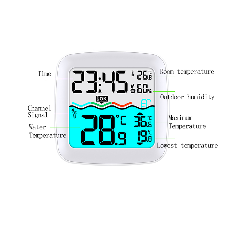 Outdoor Floating Digital Thermometer With Wireless Function And 7-15v Supply Voltage