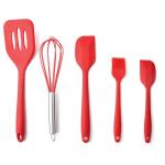 High Quality Silicone Kitchen Utensil Set 5 Piece Cooking Tools Utensils Brush