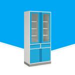 Medical Glass Office / Hospital Medicine Display Cabinet 2000 * 900 * 500mm Size
