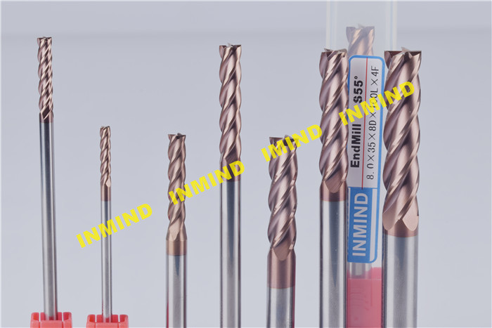 High Performance Long Square End Mill Bits With 20 mm Cutting Length