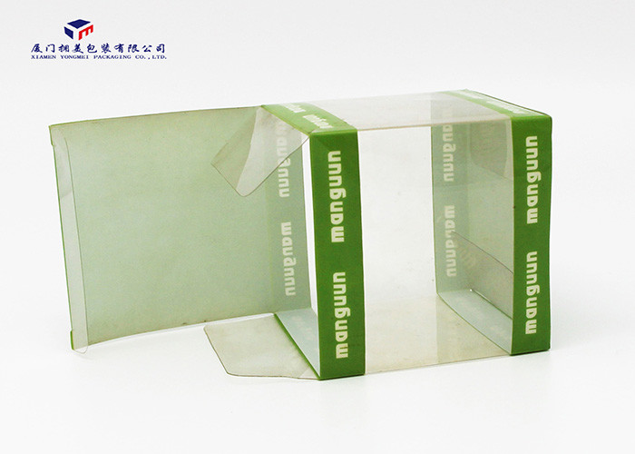 Custom Printed Clear Rigid PVC Packaging Boxes Square Shape High Durability