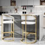 Stainless Steel Frame Flannel Bar High Stools For Kitchen