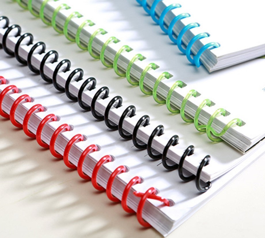 Single Coil PVC Plastic Spiral Binding Ring 1-1/8'' For Office Documents