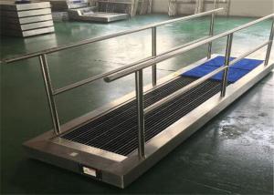 China Office Building Entrance SS Handrail 1m Shoe Sole Cleaner Machine wholesale