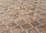 Zinc Aluminum Alloy Diamond Chain Link Fence Roll 50x50mm 4ft