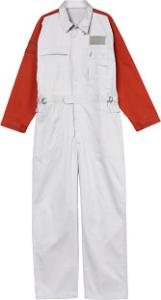 China White Red Mosaic Spliced One Piece Suit wholesale