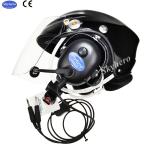 Black Aviation helmet high quality aircraft helmet light fly helmet for sale