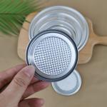 63mm Wrinkle Feeling SGS POE Dry Food Aluminum Foil Lid