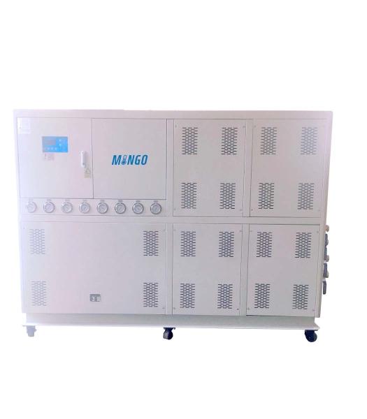 Low Noise Water Cooled Industrial Chiller 50HP 153.91KW/Hr With 4 Inlets 4