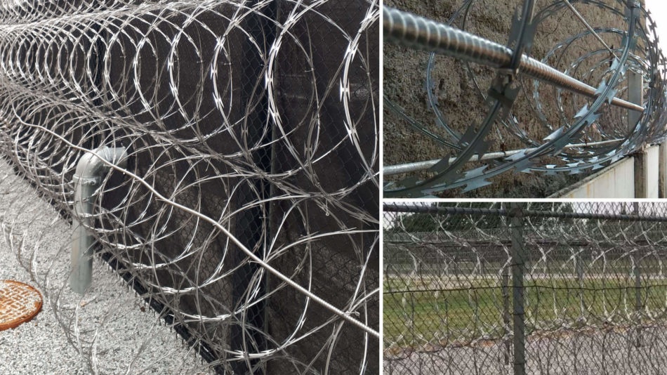 Galvanized Steel Razor Wire Barbed Wire Mesh For Protection Certified by ISO9001 2008