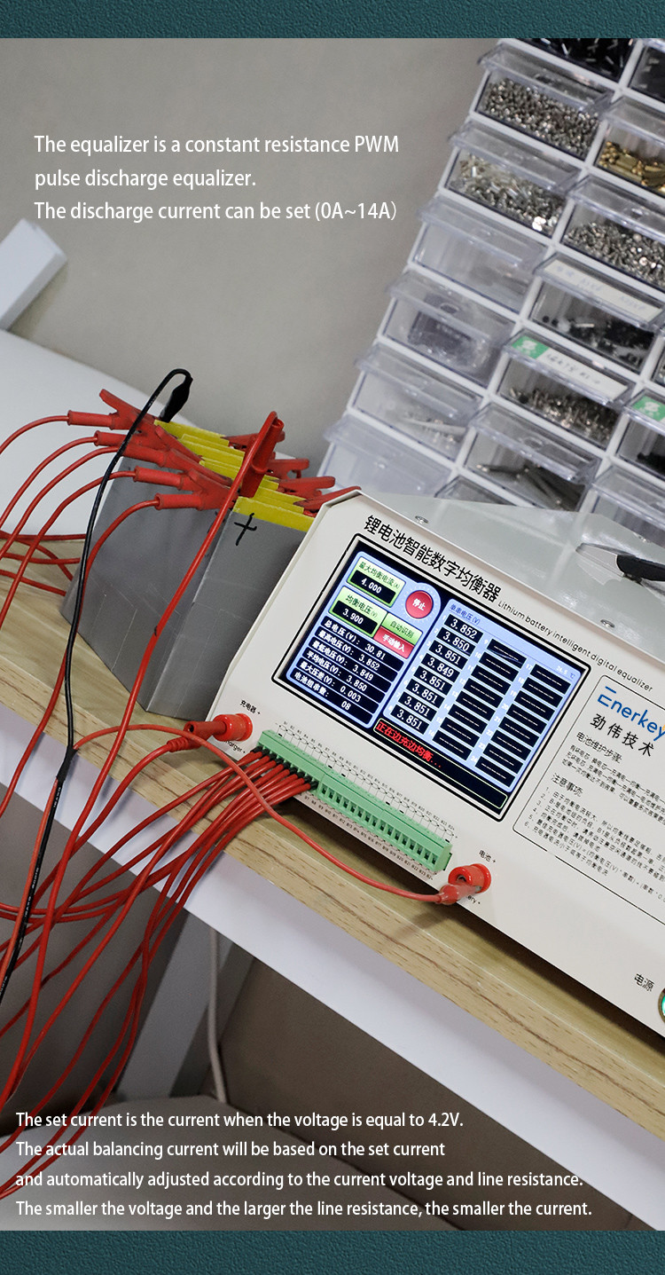 Enerkey 24S 14A 7-inch Big Screen Battery Repair Machine for Li ion Batteries of NCM/LFP/LTO