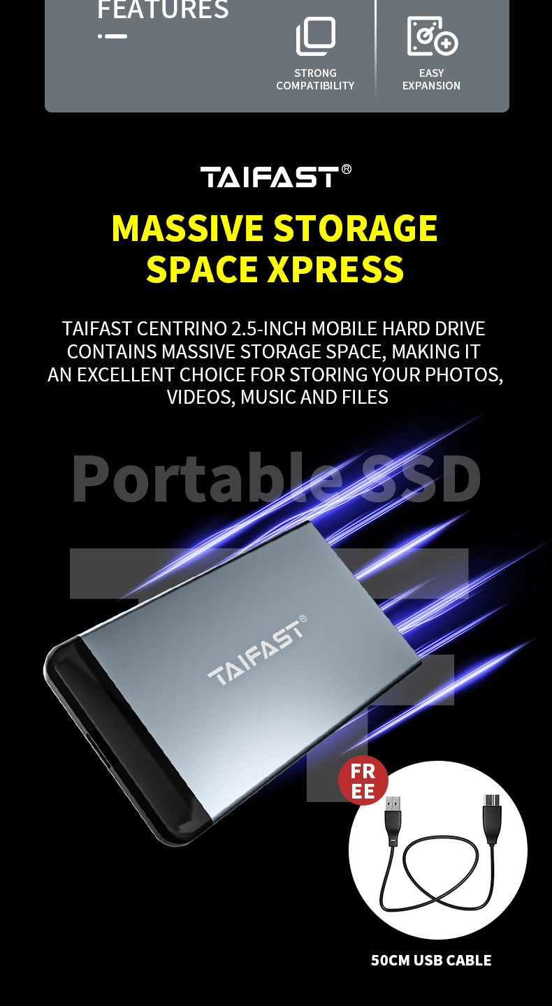 150g 64gb External Hard Drive Portable Usb Driver 2.5inch Mobile Sata 150g