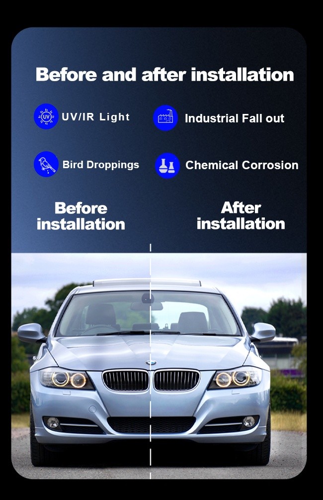 8.5 Mil Clear TPU Car PPF Heat Repair Installation Friendly Vehicle Paint Protection Film