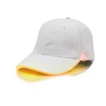Adjustable Glow Light Up Baseball Caps , White Club Party Sports Led Baseball