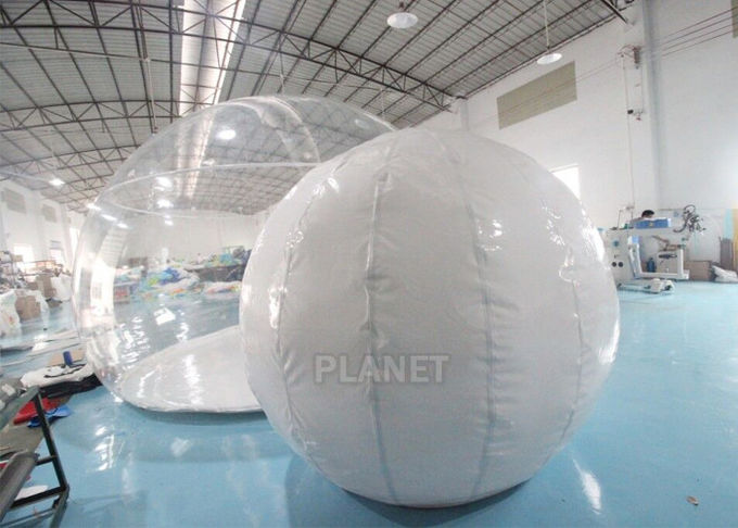 5m Hotel Inflatable Clear Bubble Dome Tent Logo Customized