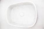 Bianco Carrara Stone Sink Basin , Decorative Bathroom Sinks Easy Maintenance