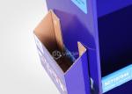 4 Shelves Blue Cardboard Pop Up Display Advertising For Water Stop Bandage