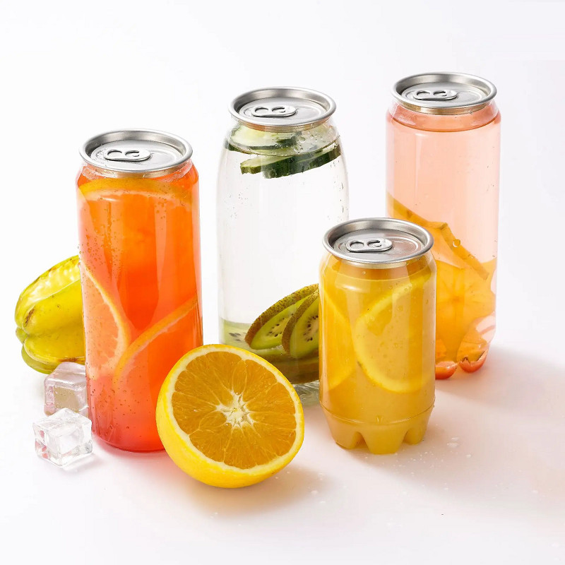 200ml Ball Shape Clear Plastic Cocktail Bottles PET Beverage Cans For Drink Juice Coffee