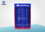 Cardboard Floor Pegboard Retail Display Rack For Sunglasses
