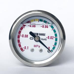 China 0.1 MPa Vacuum Pressure Gauge Ss316 Pressure Gauge Glycerine Filling Manometer wholesale