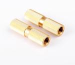 Polished Precision Industrial Fasteners Brass Straight Knurled Nut