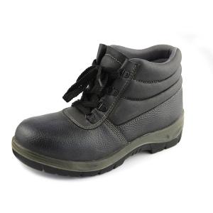 China UB-136 High Feet Protective Genuine Buffalo Leather Work Safety Shoes CE EN20345 wholesale