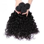 20 Inches Water Wave Long Hair / Virgin Cambodian Hair Extensions Double Weft