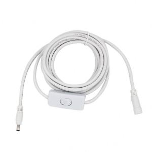 China 12V DC Extension Cable 5.5x2.5mm Male to Female with Switch 120cm wholesale