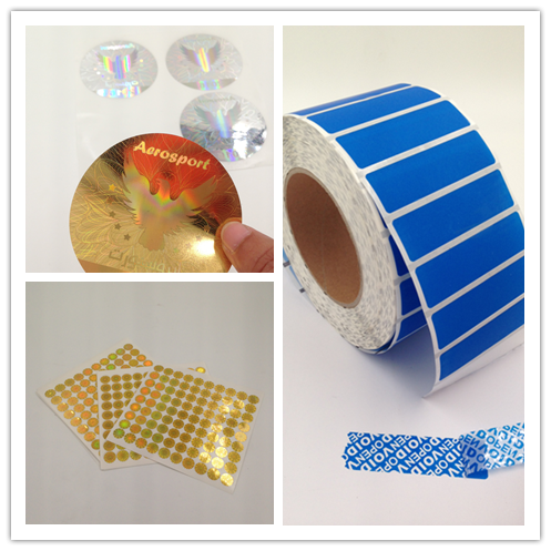 ODM Service 8.5 X 2.2cm Pantone Color Tamper Evident Security Labels