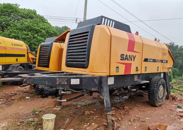 ISO90001 16MPa Used Concrete Trailer Pump , Stationary Concrete Pump Diesel