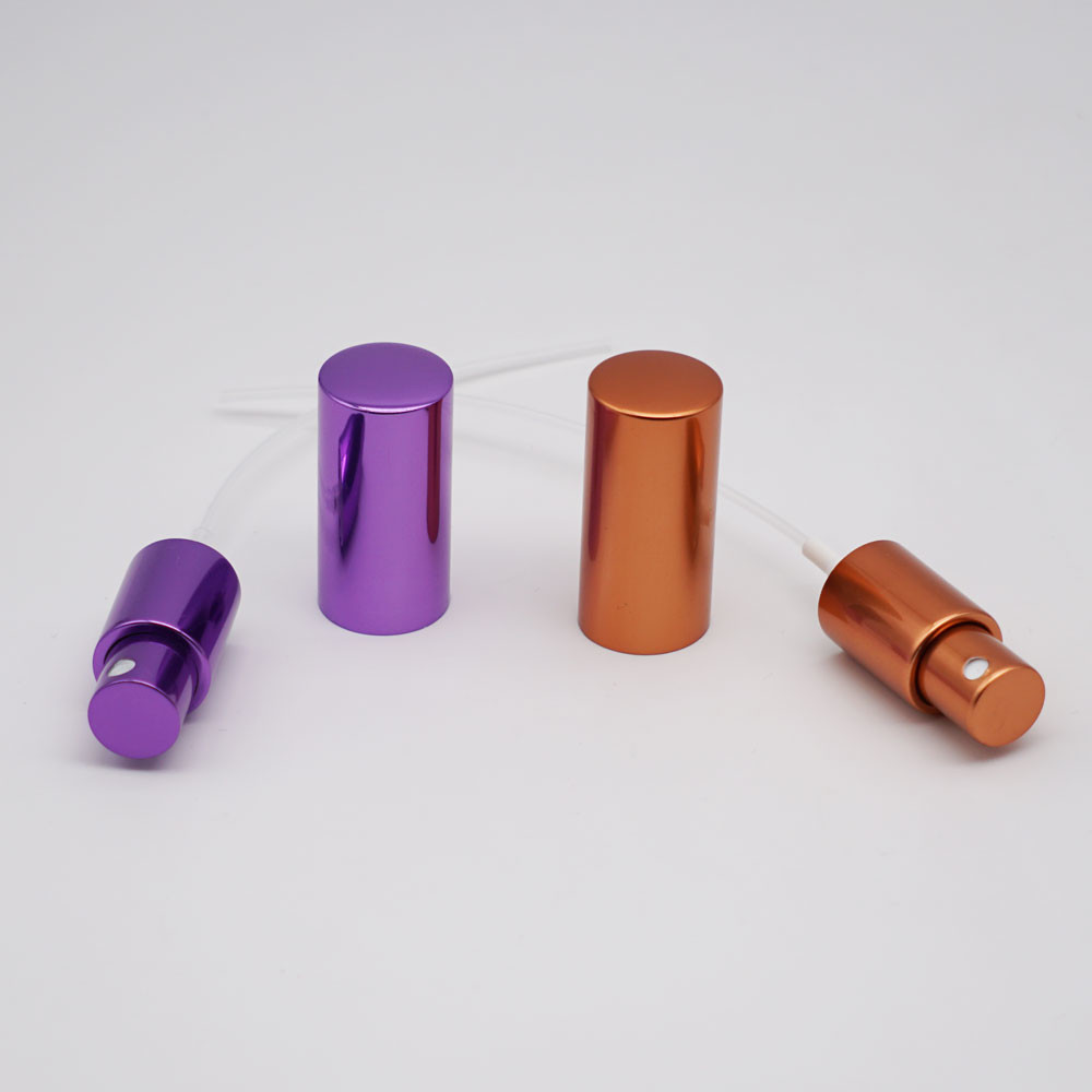 Travel Perfume Screw Spray Pump Aluminum Fine Mist Sprayer With Cap For Bottles
