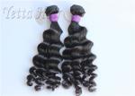 No Chemical Full Head Peruvian Human Hair Weave Bouncy Loose Wave
