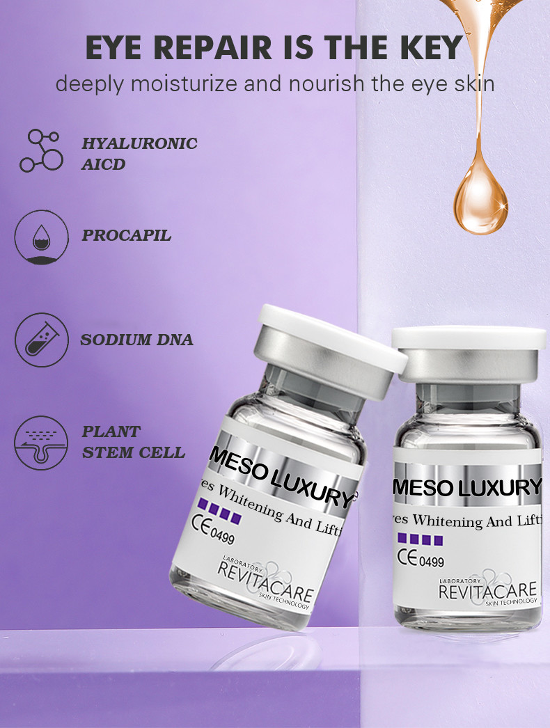 Private Label Anti Wrinkle Meso Serum Microneedling 6pcs/Set Remove Dark Circle Eye Wrinkle Serum