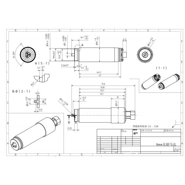 16mm Brushless Motor Footcare Podiatry Drill