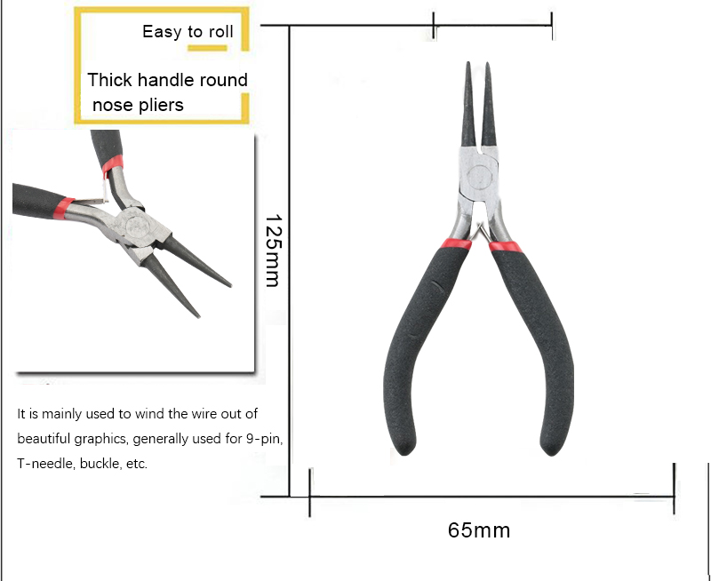 8pcs Jewelry Making Tool Kits Handmade Pliers Set With Scissor Tweezers