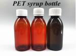 Pharmaceutical 100ml 120ml 150ml Empty Amber Plastic PET amber syrup plastic