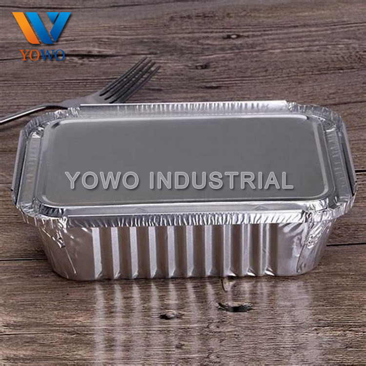 SASO Certification 540ml Aluminum Foil Food Tray With Lids