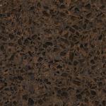 Artificial Quartz Slab Countertops Coffee Brown Color Kitchen Island Stone